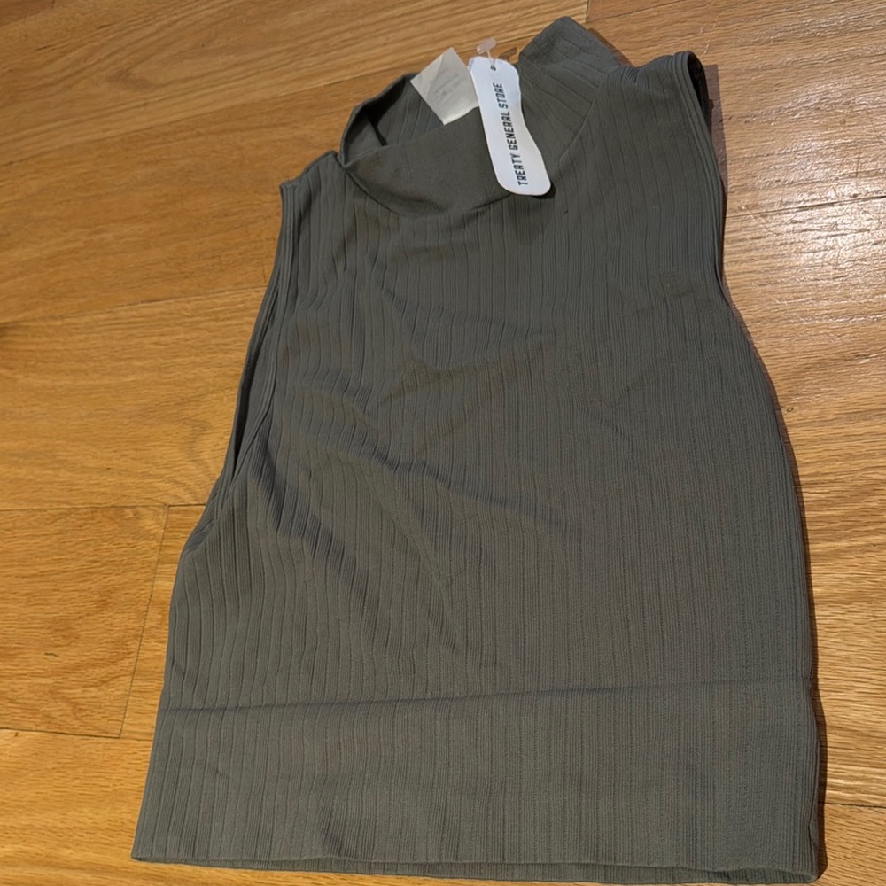 Sleeveless Sage Green Top